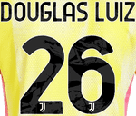 2024-25 Juventus Home/Away Shirt DOUGLAS LUIZ#26 Official Player Issue Size Name Number Set