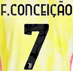 2024-25 Juventus Home/Away Shirt F.CONCEICAO#7 Official Player Issue Size Name Number Set