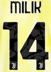 2024-25 Juventus Home/Away Shirt MILIK#14 Official Player Issue Size Name Number Set
