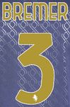 2024-25 Juventus Third Shirt BREMER#3 Official Player Issue Size Name Number Set