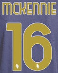 2024-25 Juventus Third Shirt MCKENNIE#16 Official Player Issue Size Name Number Set