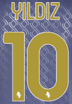 2024-25 Juventus Third Shirt YILDIZ#10 Official Player Issue Size Name Number Set