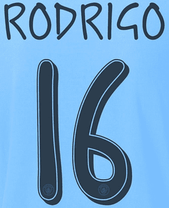 2024-25 Manchester City UCL Home/Fourth Shirt RODRIGO 16 Official ...