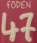 2024-25 Manchester City UCL Third Shirt FODEN#47 Official Player Issue Size Name Number Set