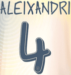 2024-25 Manchester City UWCL Home/Fourth Shirt ALEIXANDRI#4 Official Player Issue Name Number Set