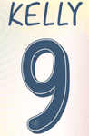 2024-25 Manchester City UWCL Home/Fourth Shirt KELLY#9 Official Player Issue Size Name Number Set