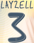 2024-25 Manchester City UWCL Home/Fourth Shirt LAYZELL#3 Official Player Issue Size Name Number Set