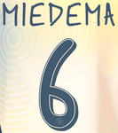 2024-25 Manchester City UWCL Home/Fourth Shirt MIEDEMA#6 Official Player Issue Size Name Number Set