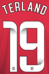 2024-25 Manchester United FA WSL Home/Away Shirt TERLAND#19 Official Player Issue Name Number Set