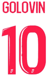 2024-25 Monaco Home Shirt GOLOVIN#10 Official Player Issue Size Name Number Set
