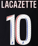 2024-25 Olympique Lyonnais**Lyon**LACAZETTE#10 Away Shirt Official Player Issue Name Number Set