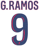 2024-25 PSG Paris LIGUE 1 Away Shirt G.RAMOS#9 Official Player Issue Size Name Number Set