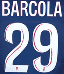 2024-25 PSG Paris LIGUE 1 Home Shirt BARCOLA#29 Official Player Issue Size Name Number Set