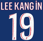 2024-25 PSG Paris LIGUE 1 Home Shirt LEE KANG IN#19 Official Player Issue Size Name Number Set