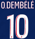 2024-25 PSG Paris LIGUE 1 Home Shirt O.DEMBELE#10 Official Player Issue Size Name Number Set