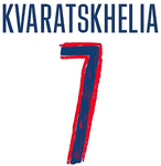 2024-25 PSG**Paris St Germain**UCL Away Shirt KVARATSKHELIA#7 Official Player Issue Name Number Set