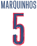 2024-25 PSG**Paris St Germain**UCL Away Shirt MARQUINHOS#5 Official Player Issue Name Number Set