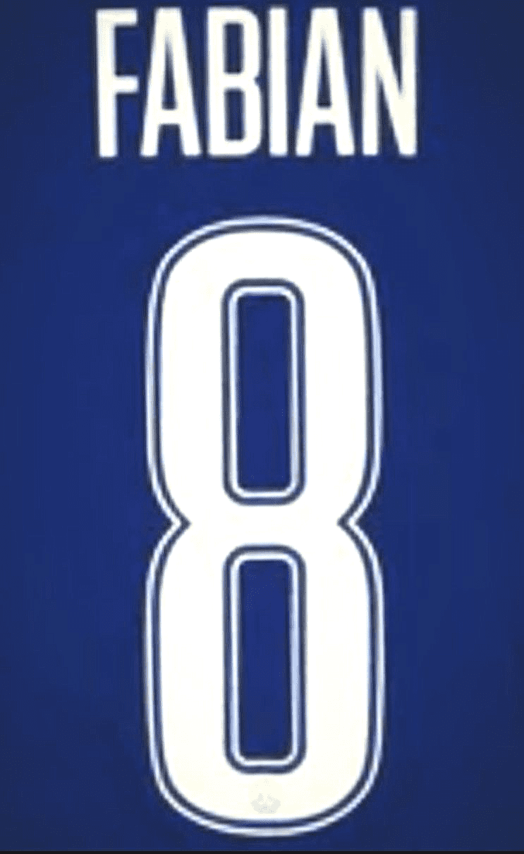 2024-25 PSG Paris St Germain UCL Fourth Shirt FABIAN 8 Official