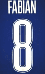 2024-25 PSG*Paris St Germain*UCL Fourth Shirt FABIAN#8 Official Player Issue Size Name Number Set