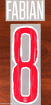 2024-25 PSG**Paris St Germain**UCL Home Shirt FABIAN#8 Official Player Issue Size Name Number Set