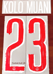 2024-25 PSG**Paris St Germain**UCL Home Shirt KOLO MUANI#23 Official Player Issue Name Number Set
