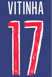 2024-25 PSG**Paris St Germain**UCL Home Shirt VITINHA#17 Official Player Issue Size Name Number Set