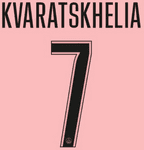 2024-25 PSG**Paris St Germain**UCL Third Shirt KVARATSKHELIA#7 Official Player Issue Name Number Set