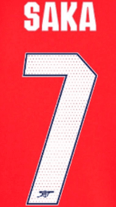 2024-26 Arsenal UCL & FA CUP Home Shirt SAKA 7 Official Player