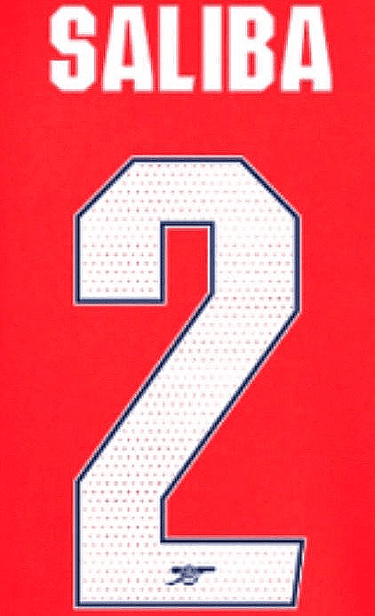 2024-26 Arsenal UCL & FA CUP Home Shirt SALIBA 2 Official Player