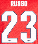 2024-26 Arsenal UWCL Home Shirt RUSSO#23 Official Player Issue Size Name Number Set