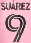 2024-26 Inter Miami MLS Home Shirt SUAREZ#9 Official Player Issue Match Name Number Set