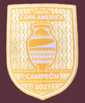 2024 Argentina**COPA AMERICA CHAMPIONS 2021**Official Player Issue Size Football Soccer Badge Patch