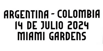 2024 Argentina COPA AMERICA FINAL Match Day Transfer Details Football Logo