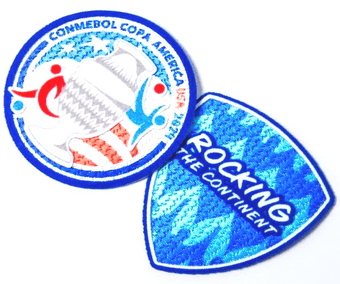 2024 Copa America & Vibra English Tournament Official Player Issue Size Football Badge Patch Set
