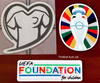 2024 European Championships Qualifiers*EURO 2024*Official Player Issue Size Football Badge Patch Set