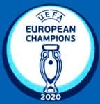 2024 European Championships Tournament**ITALY WINNERS 2020**Official Player Issue Size Badge Patch