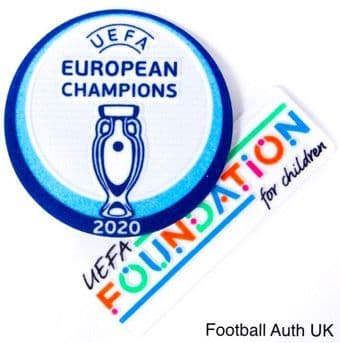 2024 European Championships Tournament**ITALY WINNERS**Official Player Issue Size Badge Patch Set