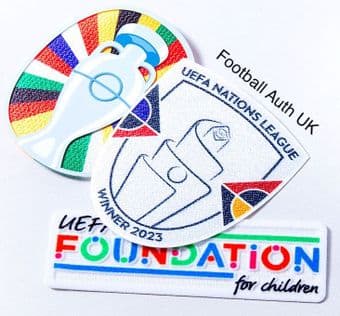 2024 European Championships Tournament**SPAIN NATIONS LEAGUE**Official Player Issue Badge Patch Set