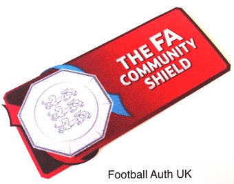 2024 FA Community Shield*Manchester United vs Manchester City*Official Player Issue Size Badge Patch