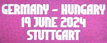 2024 Germany vs Hungary**EURO 2024**Official Player Issue Size Match Transfer Details Football Logo