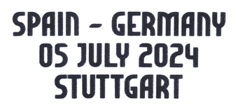 2024 Germany vs Spain**EURO 2024**Official Player Issue Size Match Transfer Details Football Logo