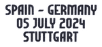 2024 Germany vs Spain**EURO 2024**Official Player Issue Size Match Transfer Details Football Logo