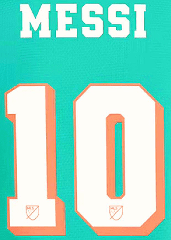 2024 Inter Miami**MLS Archive Collection**Third Shirt MESSI#10 Official Player Issue Name Number Set