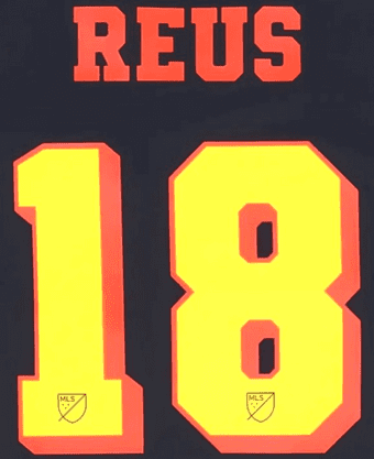2024 LA Galaxy**MLS Archive Collection**Third Shirt REUS#18 Official Player Issue Name Number Set