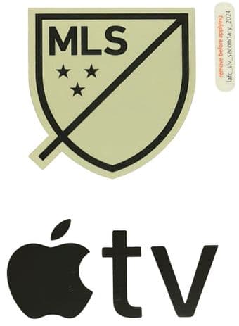 2024 LAFC(Los Angeles)**MLS & APPLE TV**Away Shirt Official Player Issue Size Badge Patch Logo Set