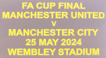 2024 Manchester United FA CUP FINAL Official Player Size Match Transfer Details Football Logo