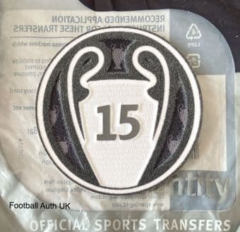 2024 Real Madrid UCL BOH#15 Champions Official Player Issue Size Football Soccer Badge Patch