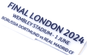2024 Real Madrid UCL FINAL WEMBLEY Official Player Issue Size Match Transfer Details Football Logo