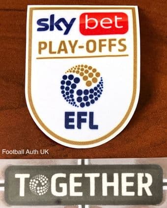 2024 Sky Bet EFL Championship Play-Offs Official Player Issue Size Football Badge Patch Set