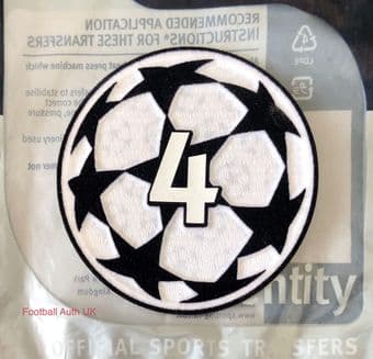 2025-26 Ajax Amsterdam**UCL STARBALL BOH 4**Official Player Issue Size Football Badge Patch